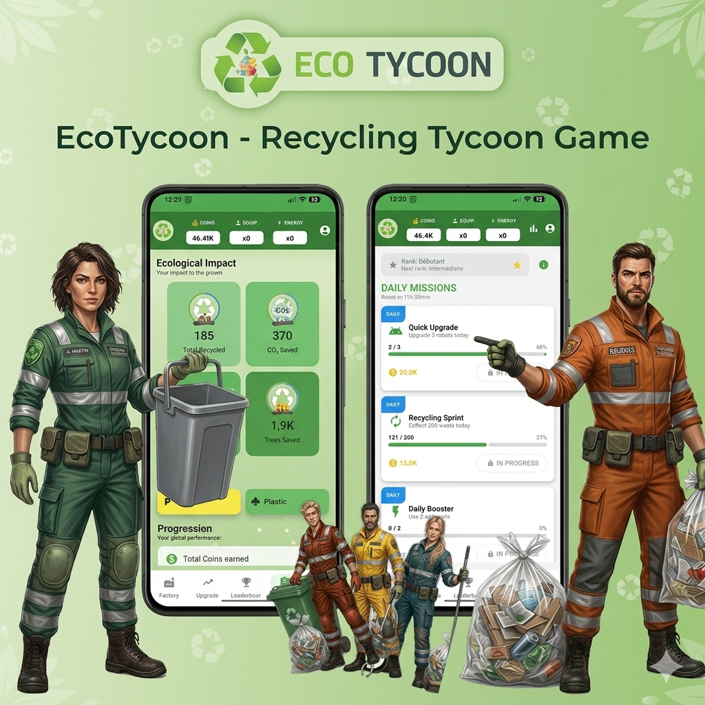 EcoTycoon recycling crew character